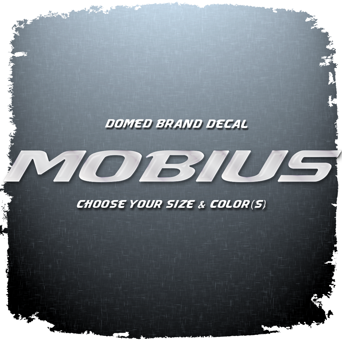 Moomba MOBIUS Domed Decal, Choose Your Size and Color
