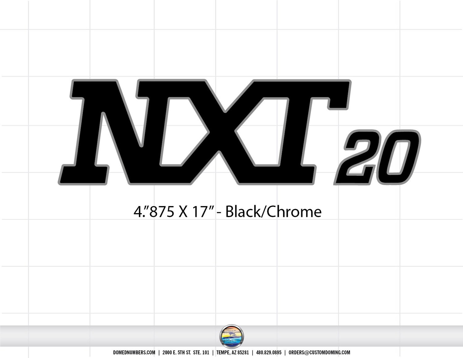 2017-19 MasterCraft NXT Domed Decal, Choose Your Model