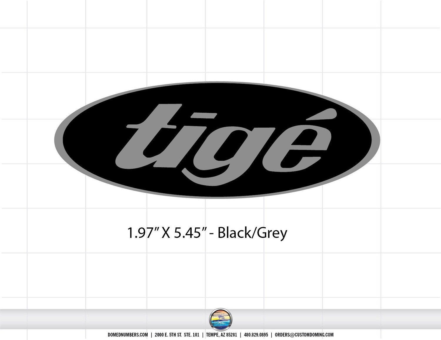 Tige Seat Domed Decal