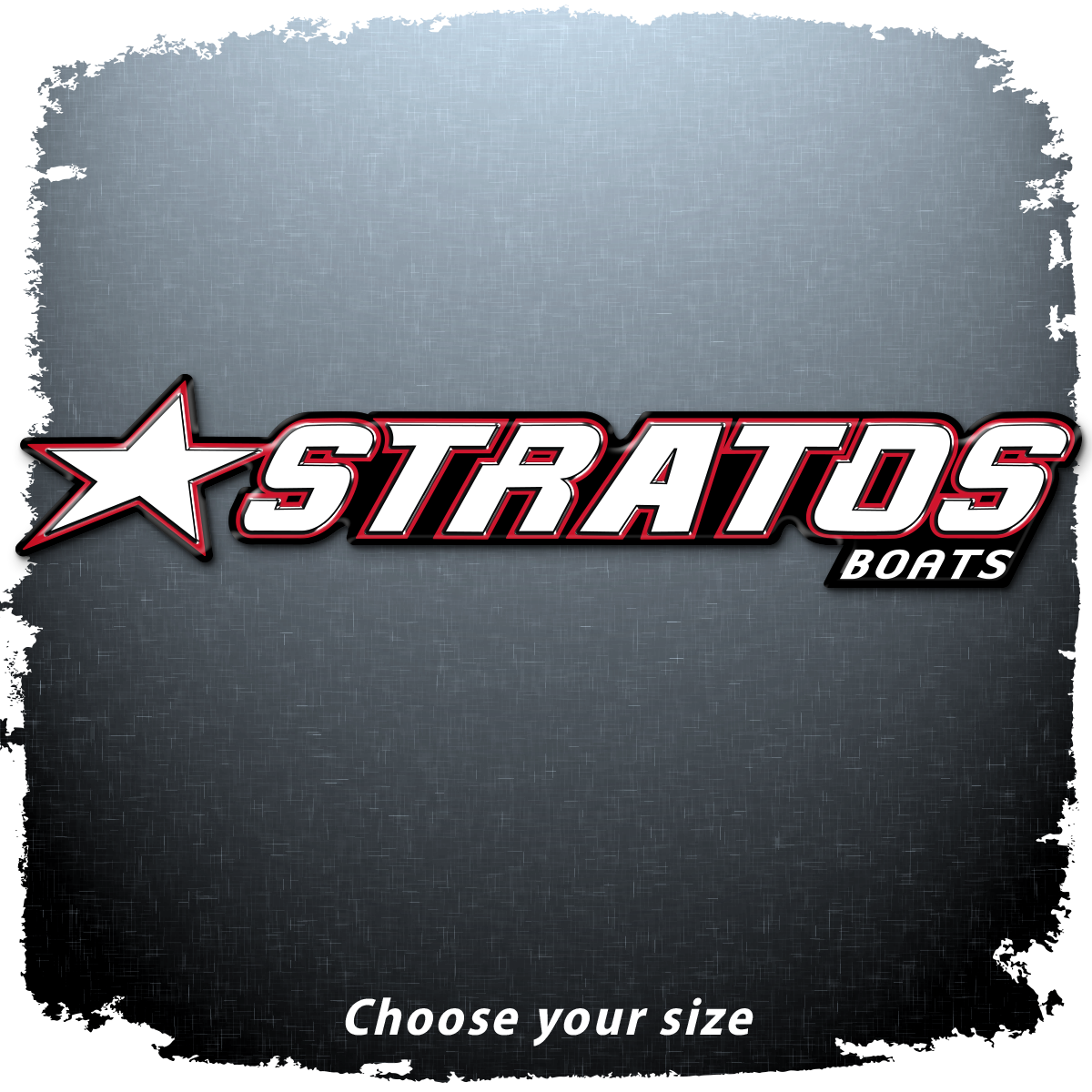 Stratos Boats Domed Decal