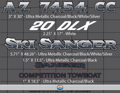 Ski Sanger Decal Package