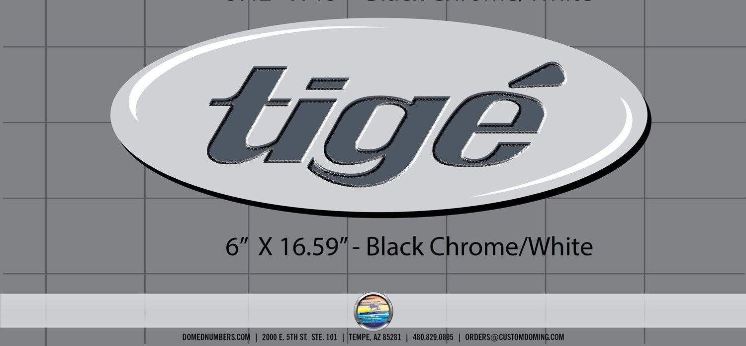 Tige Hull Domed Oval Decal