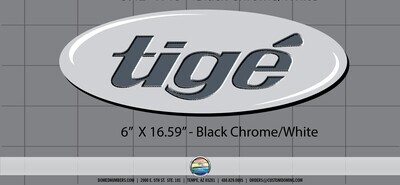 TIGE - OVAL DECAL (2 included)