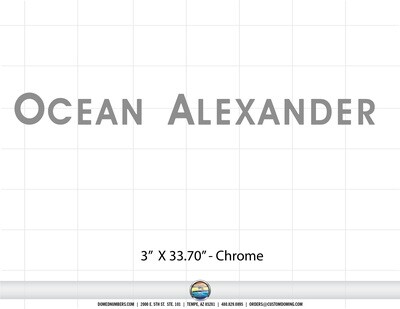 Ocean Alexander Domed Decal