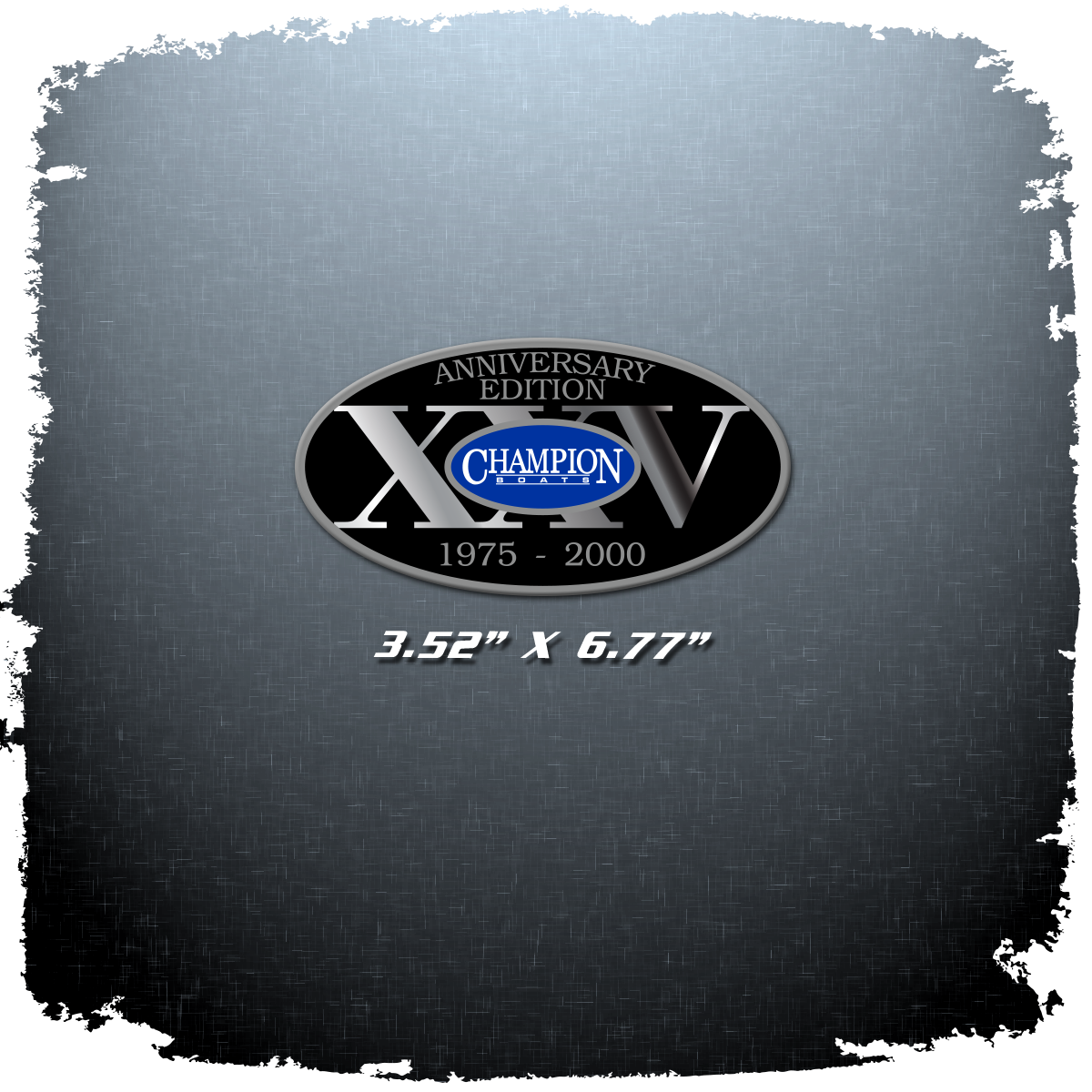 Champion Boats 25 Anniversary Edition Decal