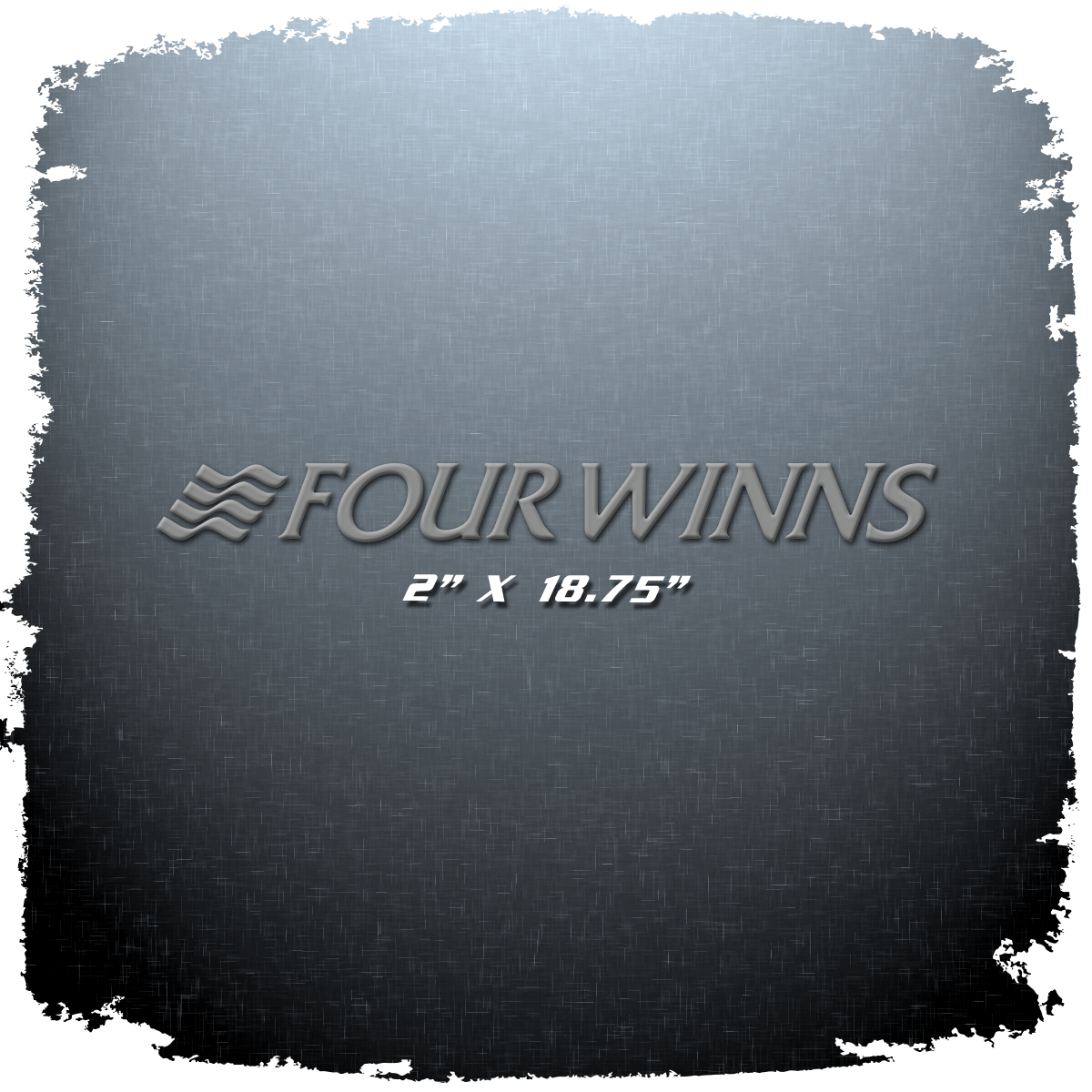 Domed Four Winns Brand Decal v1