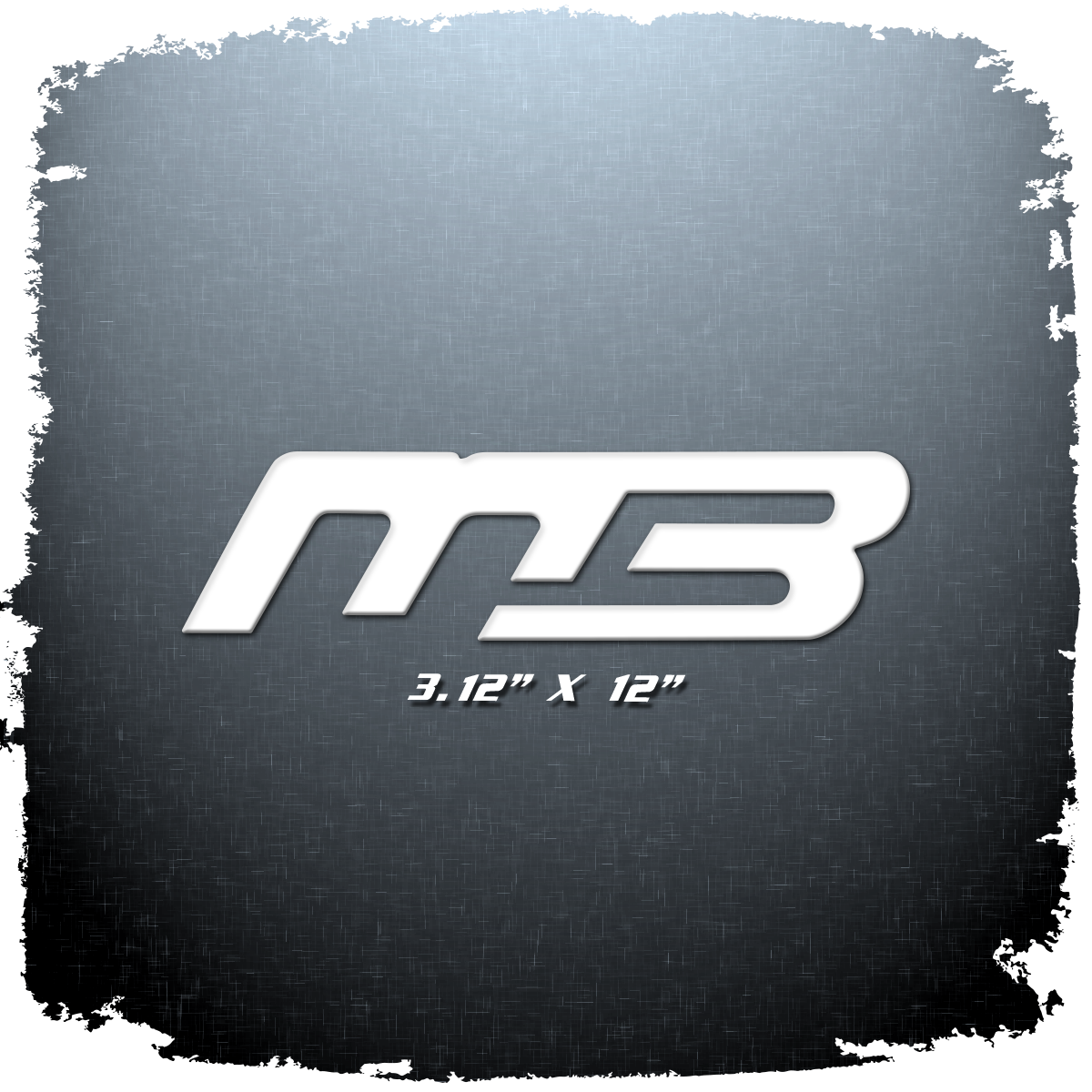 MB domed window decal