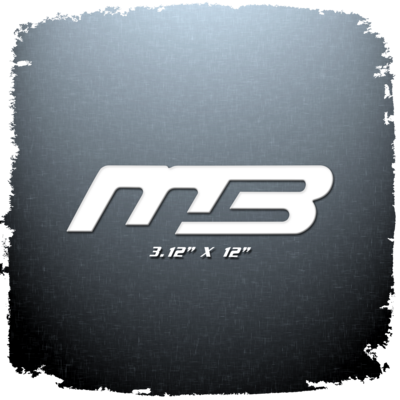 MB domed window decal