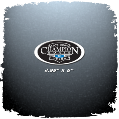 Champion Boats 30 Anniversary Edition Decal
