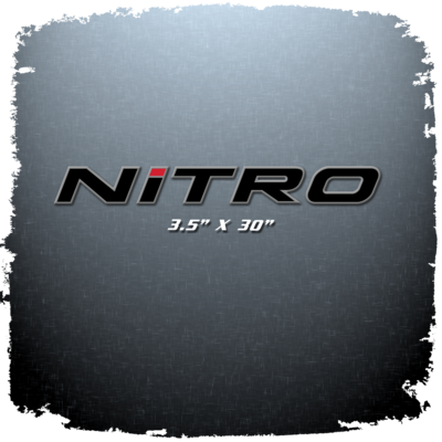Domed Nitro Decal - Choose Your Own Colors! (1 decal)