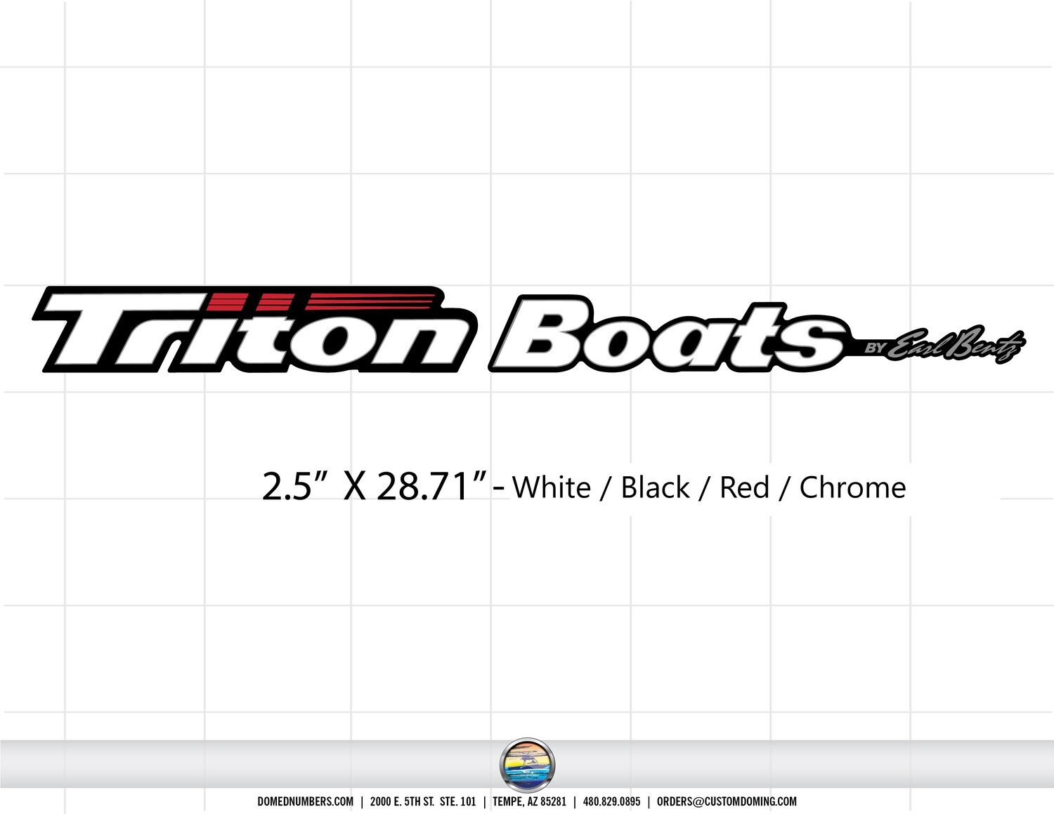 Triton Boats Trailer Decal Set (2 included)
