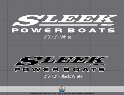 Sleekcraft Sleek Powerboats Window Decal (1 Decal Included)