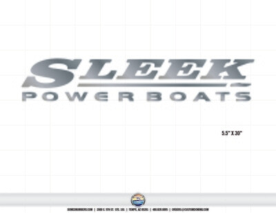 Sleekcraft Sleek Powerboats Factory Sized Decal Set (2 Decals Included)