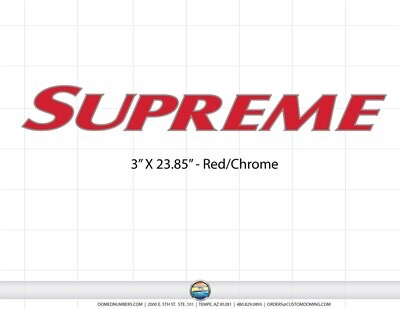 Supreme Domed Decal, 2009-14
