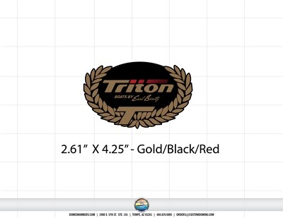 TRITON - SEAT DECAL (3 included)