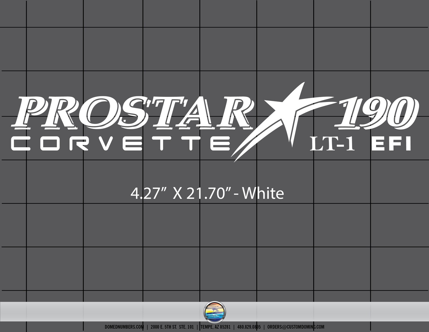 MasterCraft Prostar 190 Corvette (1 decal)