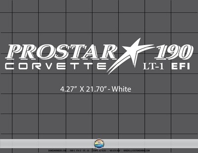 MasterCraft 1996 PROSTAR 190 CORVETTE (1 decal)