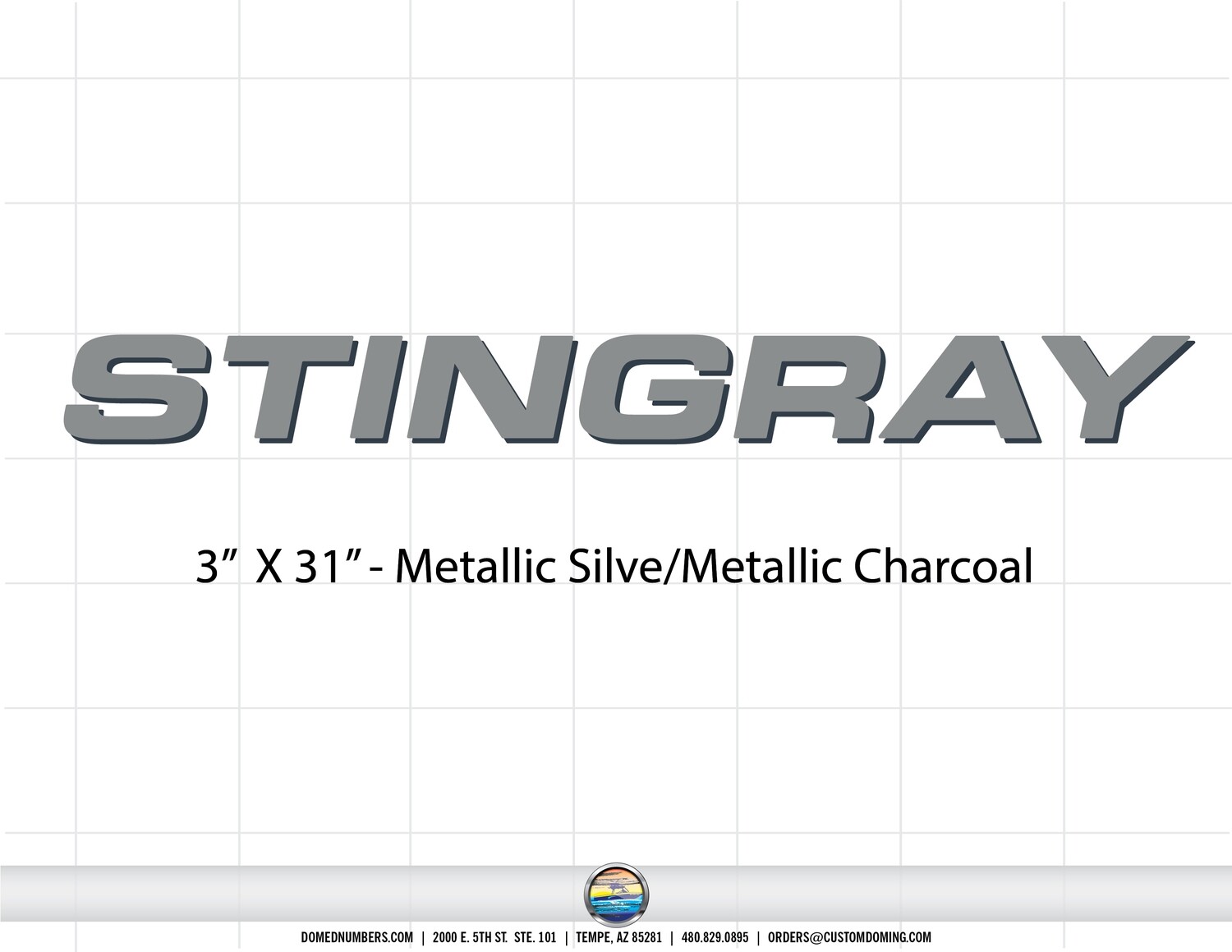 Stingray Boats Domed Decal v1