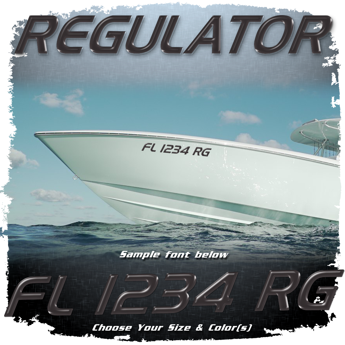 Regulator Boats Domed Registration