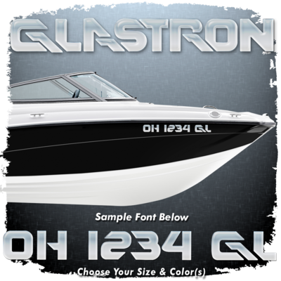 Glastron Registration (2 included), Choose Your Own Colors