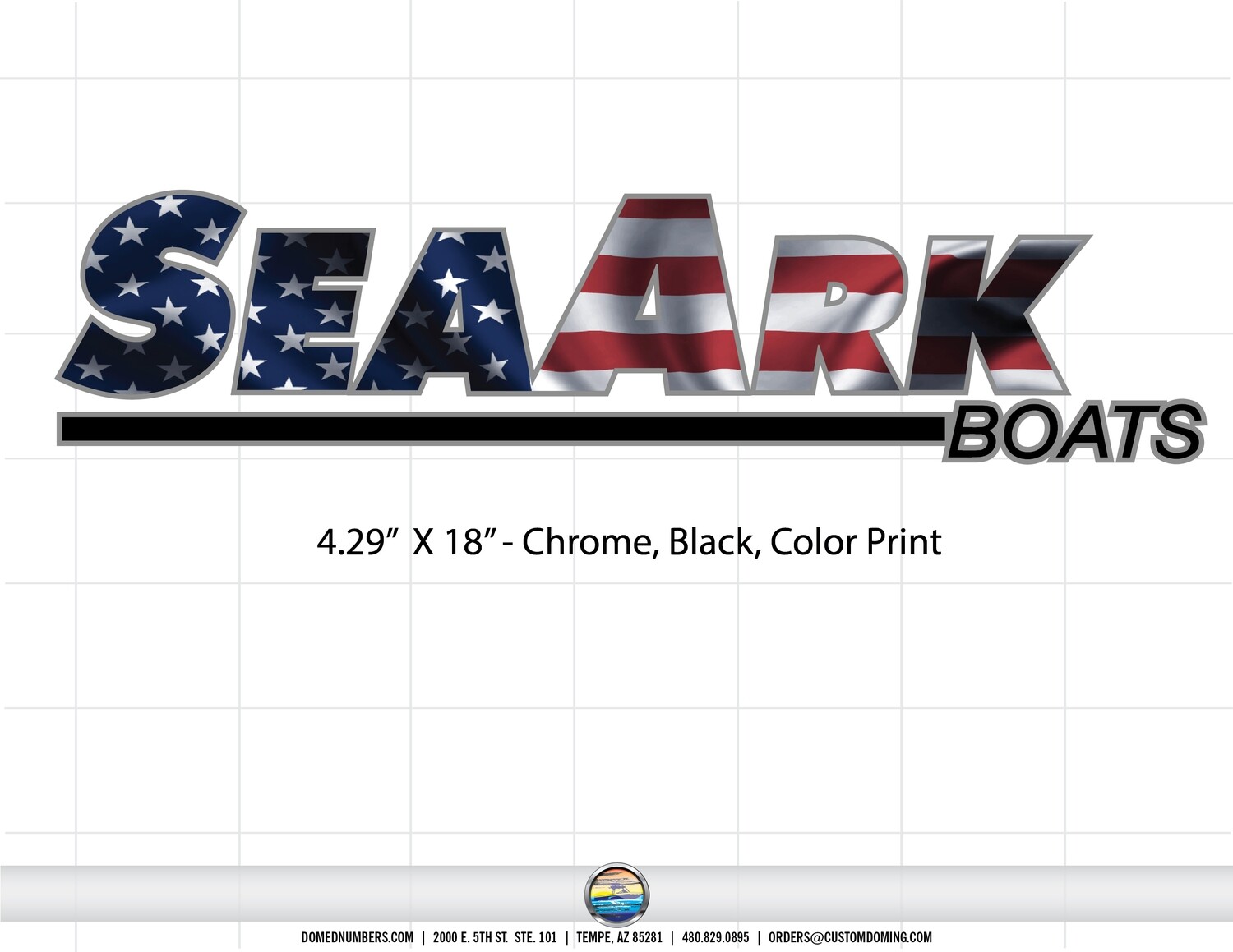 SeaArk Boats Domed Decal