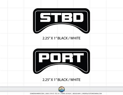 Stratos PORT STBD domed decals