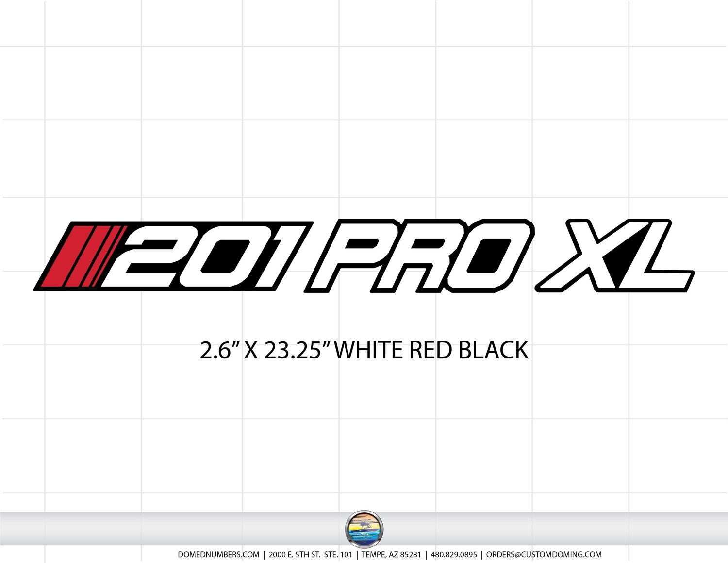 Stratos 201 Pro XL Domed Boat Decal