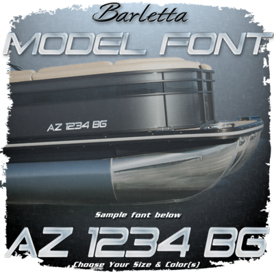 Barletta Model Font v2 Registration (2 included), Choose Your Own Colors