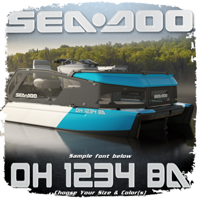Sea Doo SWITCH Registration (2 included), Choose Your Own Colors