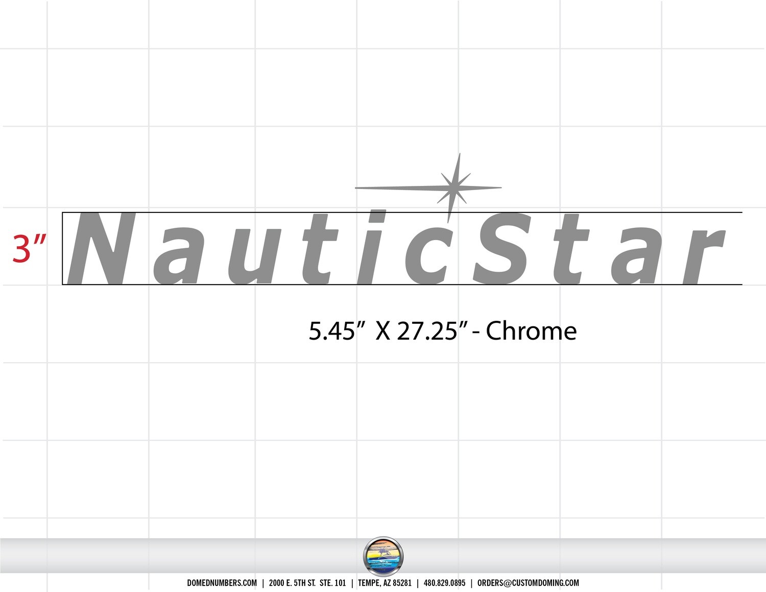 NauticStar Domed Decal