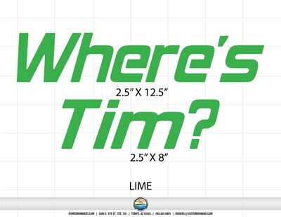 Where's Tim?