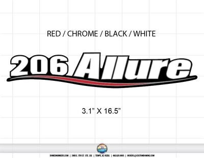 Triton Boats 206 Allure Domed Decal (1 included)