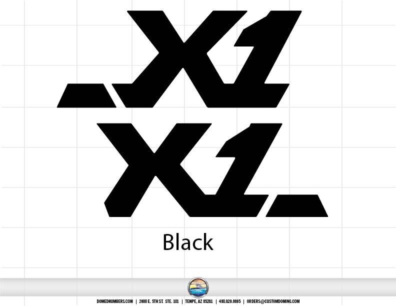 MasterCraft X1 2006 Domed Decal Set, Choose Your Color