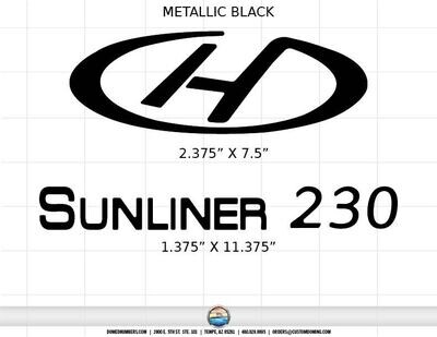 Harris Sunliner 230 Domed Boat Decals