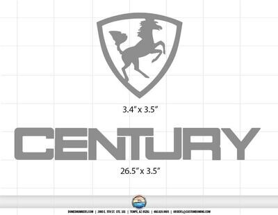 Century Boat Decal Set