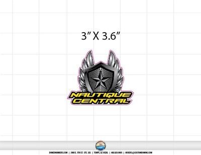 Nautique Central Domed Decal ( 250 )