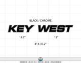 Key West Domed Boat Decals