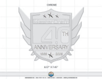 2008 40th Mastercraft Anniversary Domed Decal