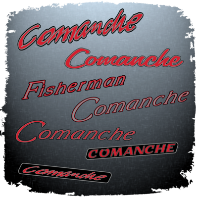 Ranger Comanche and Fisherman Decals