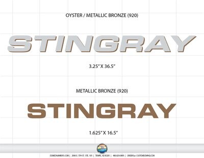 Stingray Boat Decals v2