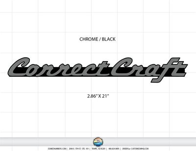 Correct Craft Nameplate Domed Decal