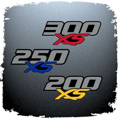 Domed Mercury XS HP Decal, Choose Your Number and Colors!