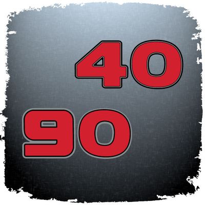 Domed Rear Mercury HP Decal v3, Choose Your Number and Colors!