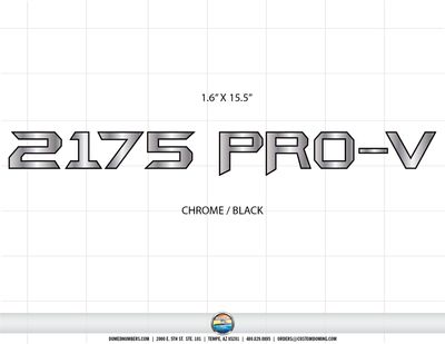 Domed Lund Boat Model 2175 Pro-v Decal