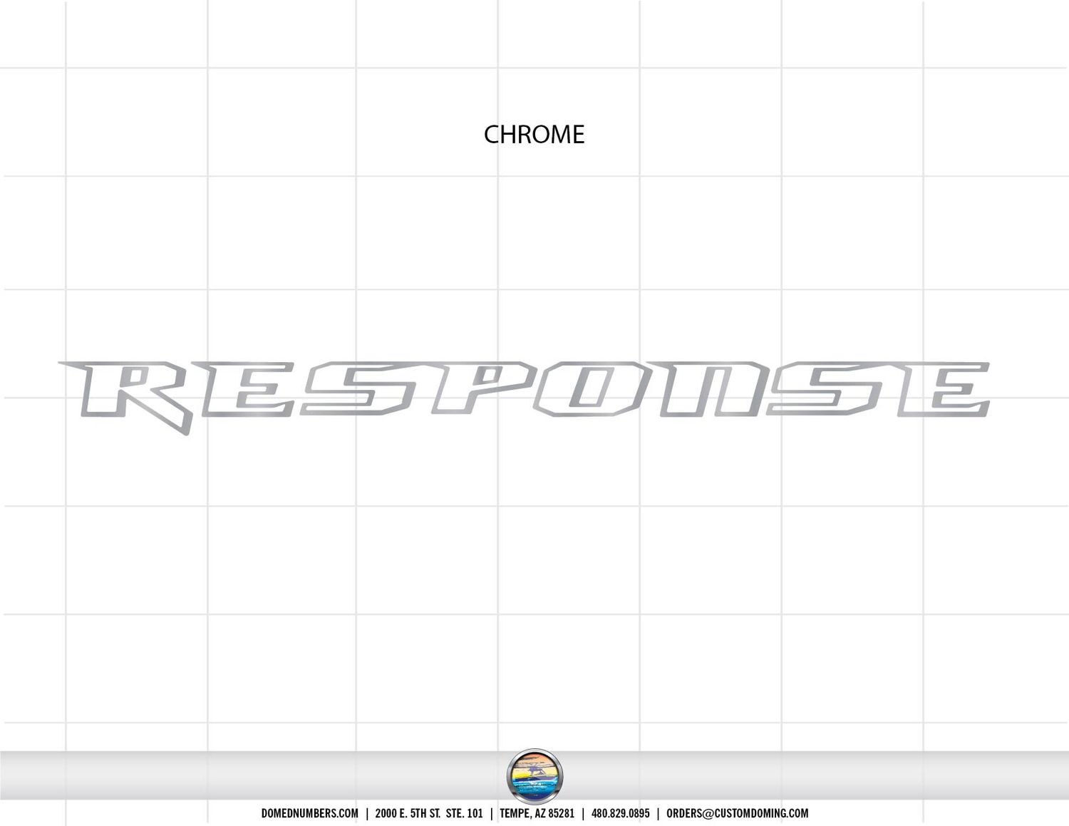 2012-13 Malibu Response Domed Decal Set, Choose Your Colors