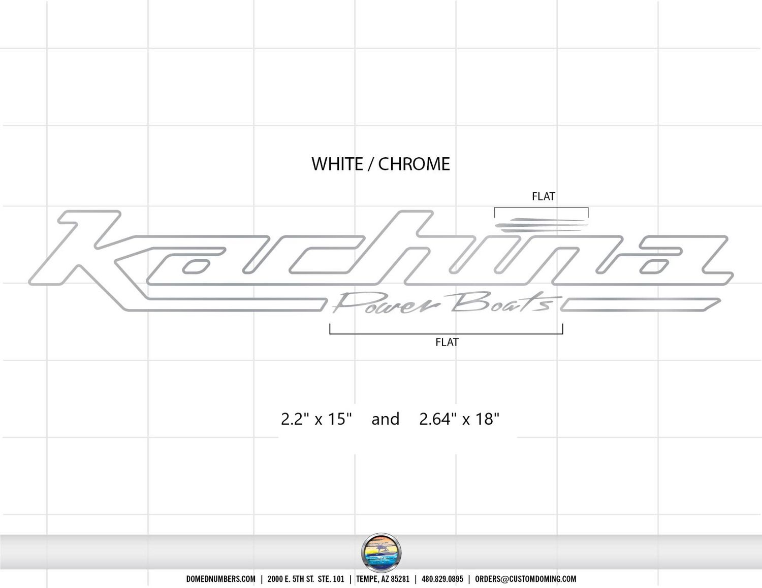 Kachina Powerboats Truck Window Decal