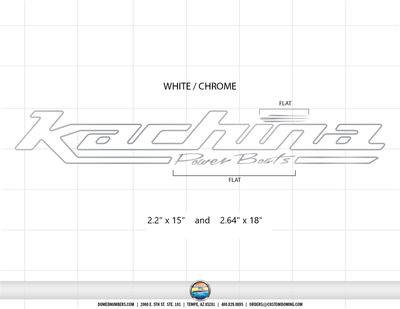 Kachina Powerboats Truck Window Decal