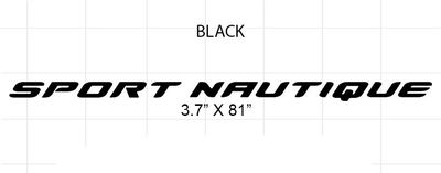 Sport Nautique Domed Decal, Choose Your Size &amp; Colors