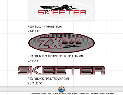 SKEETER 2000 ZX202 Decal Package