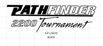 Pathfinder 2200 Tournament Domed Decal Set